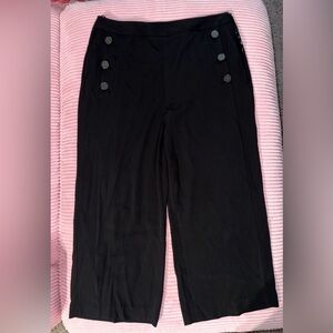DKNY Cropped Wide Leg Sailor Pants